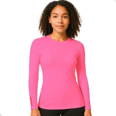 Imagem de Camisa Térmica Feminina Proteção Uv 50 segunda Pele Tempestal, Rosa, G