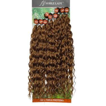 Imagem de Cabelo Fibra De Proteína Idêntico Ao Humano Cacheado 75cm lilian - bbl