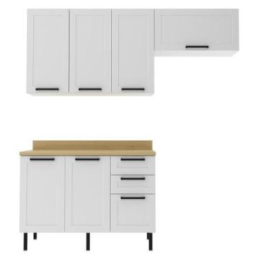 Imagem de Cozinha Modulada 4 Pecas 200 Cm Mdf Tecno Mobili
