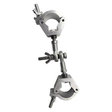 Imagem de KiBcsLic Conector de Engate para Reboque de Bicicleta, Acoplador de Carga para Bicicleta, Acabamento Metálico, com 2 Almofadas Antirriscos, Comprimento 18,5 cm