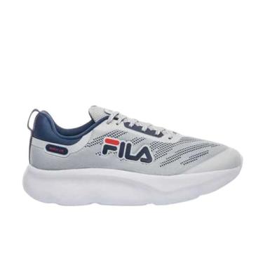 Imagem de Tenis Fila Maxxi Lite Masculino, Glacier Gray/Navy/Flame Scarlet, 40