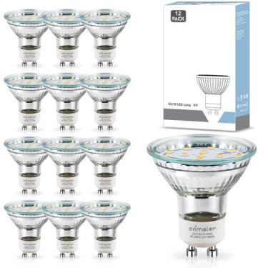 Imagem de Lâmpada LED comzler GU10 regulável 4W 4W 4000K 400lm 120V, pacote com 