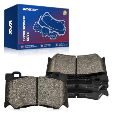 Imagem de KAX Pastilhas de freio dianteiras de cerâmica-D1346 MT1096 aptas para INFINITI G37 2008-2013, INFINITI Q50 2014-2024, Nissan 370Z 2009-2020, INFINITI Q60 2014-2015 2017-2020, INFINITI Q60 2014-2015