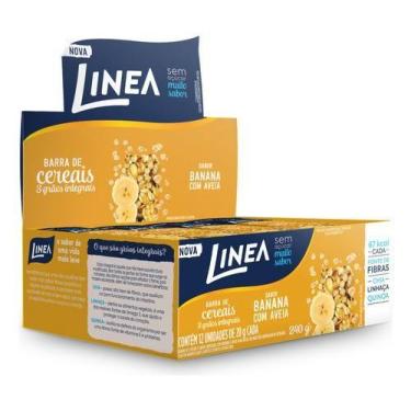 Imagem de Barra De Cereais Banana Com Aveia Diet Linea 12un De 20g