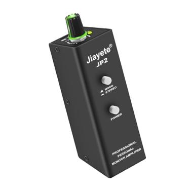 Imagem de Jiayete Nexilunual P2 Amplificador intra-auricular ultracompacto, amplificador de fone de ouvido pessoal com entrada XLR/TRS saída de 3,5 mm, sistema de monitor intra-auricular com comutação estéreo