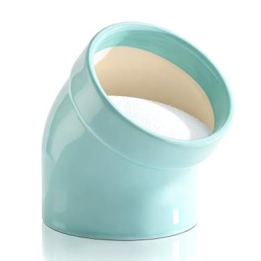 Imagem de MARKETTY Saleiro de porco, seguro para lava-louças, adega de cerâmica moderna e minimalista, cerâmica de porco salgado para acesso conveniente ao tempero, suporte de sal de calibre largo para balcão