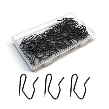 Imagem de Nextpal 60 ganchos de cortina para cortinas, ganchos de cortina plissados à prova de ferrugem para porta de janela e cortinas de chuveiro, pinos resistentes para uso em casa, hotel e apartamento