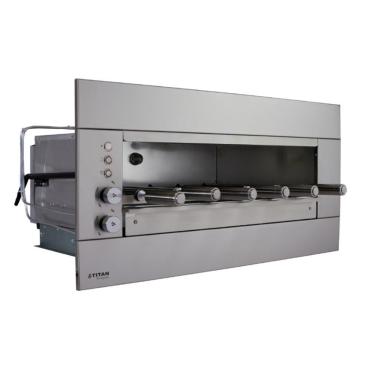 Imagem de Churrasqueira A Gás De Embutir Titan Prime Suprema 6 Espetos Rotativos 220v