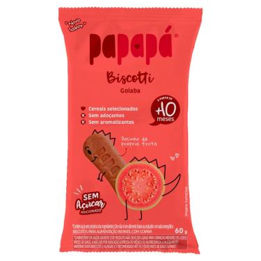 Imagem de Biscoito Papapá Biscotti Sabor Goiaba a Partir de 10 Meses 60g