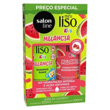Imagem de Kit Salon Line Meu Liso Kids Melancia Shampoo 300ml+Cond 200ml