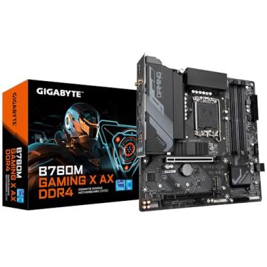 Imagem de Placa Mãe Gigabyte B760M GAMING X AX WIFI (LGA 1700/4xDDR4/HDMI/DP/M.2/USB 3.2)