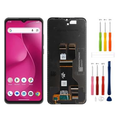 Imagem de Substituição de tela digital LCD compatível com T-Mobile REVVL 8 TMRV085G 16.8 cm Display LCD Touch Screen Digitalizador Assembléia com ferramentas de reparo - 15.2 cm