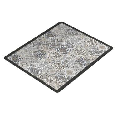 Imagem de Generic Tapete protetor contra poeira para máquina de lavar, antiderrapante, leve, para mesa de cozinha, versátil, para secadora, tapete multiuso para, Grades Cinzentas