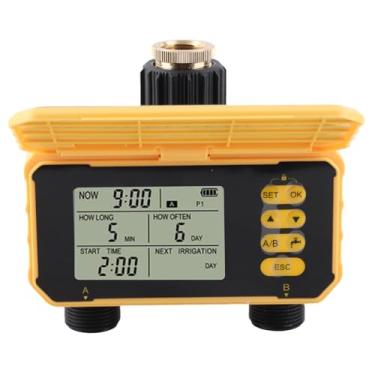 Imagem de AUNMAS Temporizador de Irrigação Solar, Temporizador de Rega de Mangueira Inteligente Solar, Controlador de Irrigação Automático para Gramados e Jardins Com Detecção de Chuva