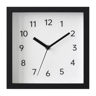 Imagem de Relógio de parede Modern Wall Clock for Living Room Silent Operation Battery Powered Practical para decoração de casa(Preto)