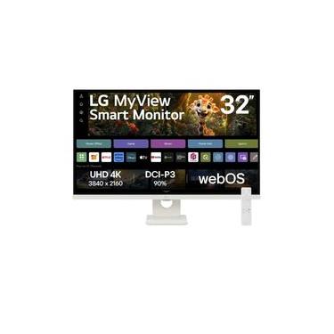 Imagem de Monitor LG MyView Smart 32SR73U-W Tela UHD 4K 32, WebOS, ThinQ Home, Air Play, Screen Share, Bluetooth