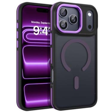 Imagem de BENTOBEN Capa magnética para iPhone 17 Pro Max 2025 [compatível com Magsafe] [proteção de nível militar] Capa protetora fosca feminina masculina antiderrapante à prova de choque para 17 Pro Max 17.5