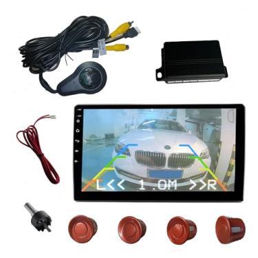Imagem de SANDETOUN Kit de sensor de estacionamento kit de sensor de reserva sensor reverso para carro 18 opções de cores para sondas ajustável alarme volume profissional sensor de reversa para carro assistente