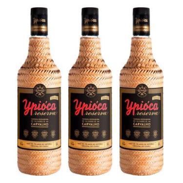 Imagem de Cachaça Empalhada Ouro 965ml 3 Unidades Ypióca