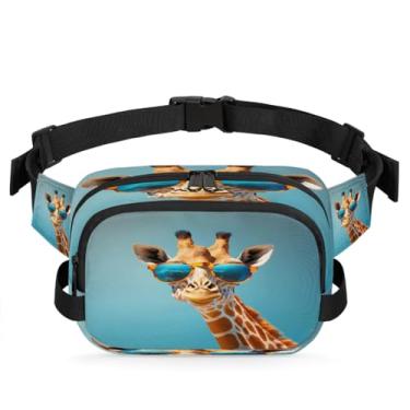 Imagem de Pochete azul retrô borboleta para mulheres e homens com alça ajustável bolsa de cinto bolsa transversal bolsa de peito bolsas de bumbum bolsa tiracolo, Cor 14