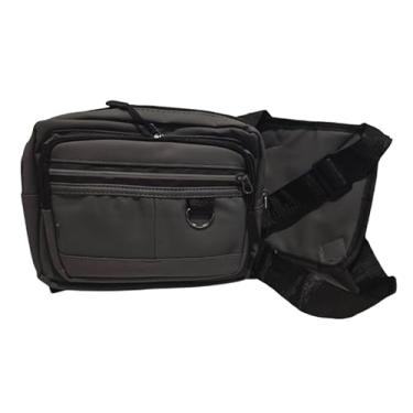 Imagem de Bolsa Tática de Peito Compacta e Leve – 4 Compartimentos e Alças Ajustáveis – Perfeita para Uso Urbano, Motociclistas e Aventureiros – Design Resistente | Preto