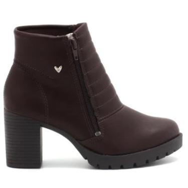 Imagem de Bota Mississipi Cano Curto Zíper Salto Bloco Feminino Q7836-Feminino