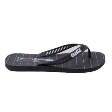 Imagem de Chinelo Coca Cola Soda Fountain Masculino Preto - 37/38-Masculino