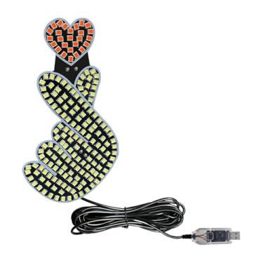 Imagem de Luzes LED Para Automóvel,Decorativo de Ambiente Dinâmico Plug-in - Decoração Automóvel | Para Para-brisas Janelas Portas de e Caminhão, Presente para Noite dos Namorados e Condução