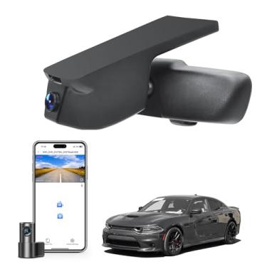 Imagem de Câmera veicular frontal 4K e traseira 1080p personalizada para Dodge Charger 2015 2016 2017 2018 2019 2020 2021 2022 2023 (modelo A), GT R/T SRT Hellcat Widebody SXT Scat, visual OEM integrado, WiFi e