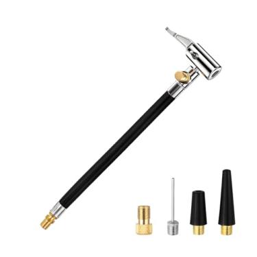 Imagem de FALVFUN Adaptador de mangueira de insuflador de pneu de carro, mangueira adaptadora de mandril de bomba de pneu de tubo de 25 cm, acessórios de conexão de liberação de ar trançados, ajuste universal