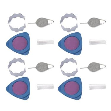 Imagem de aqxreight 4 Conjuntos de Pontas de Caneta de Toque de Substituição Com Ferramenta de Montagem Peça de Reparo de Agulha para Note 8 9 S Pen All Black Fornecendo Ferramenta Completa para Pacote de