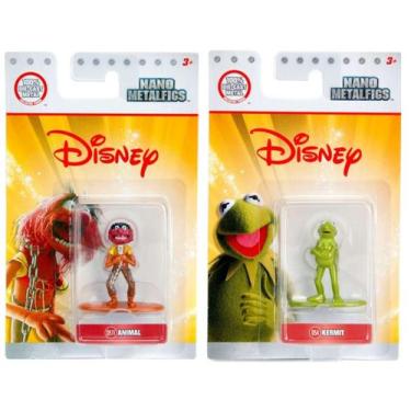 Imagem de Miniaturas Muppets Nano MetalFigs Animal + Kermit - JADA
