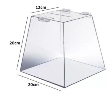 Imagem de Urna Pirâmide Em Acrílico Transparente - Onixlimp