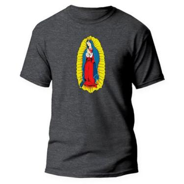 Imagem de  Camiseta Algodão Premium Estampa Digital Nossa Senhora  - Pavesi, Gra
