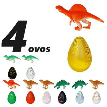 Imagem de Ovo dinossauro brinquedo surpresa boneco bicho miniatura jurassic - AR