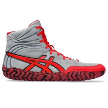 Imagem de ASICS Aggressor 5 T nis masculino de luta livre, Sheet Rock/vermelho cl ssico, 7.5