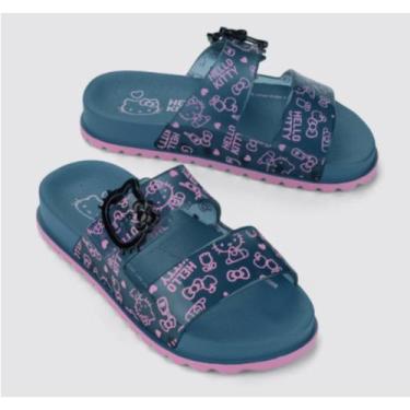 Imagem de Sandália Slide Hello Kitty Summer Grendene Infantil Menina Papete Conf