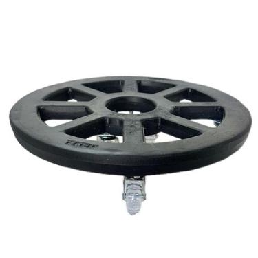 Imagem de Suporte Redondo com Roda 40cm Alpe e Aritana - Alpe & Aritana, Preto