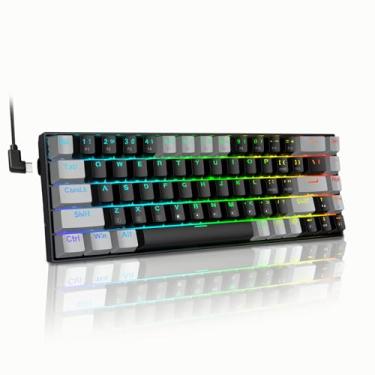 Imagem de E-YOOSO Teclado mecânico com fio XuanGui com retroiluminação RGB K005