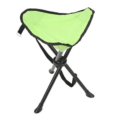 Imagem de Aoresac Tamborete Portátil do tripé, Cadeira Dobrável Com Pés Antiderrapantes, Resistente e Resistente, Rolamento de Carga 200kg, para Acampamento de Pesca Ao Ar Livre (Verde)