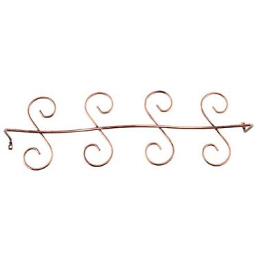 Imagem de Suporte de cabide de copo de vinho tinto para bar de moda prateleira para pendurar até 6/8 copos de vinho (cor: marrom, tamanho: 4814,57,5 cm)