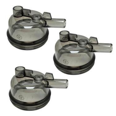 Imagem de 03 un Tampa do Coletor Leite Gimenez 350 ml Original Ordenha