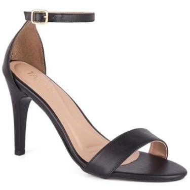 Imagem de Sandália Feminina Salto Alto Fino Médio Tiras Clássica A3.150-Feminino