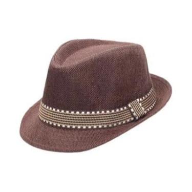 Imagem de Chapéu Fedora De Algodão E Linho Para O Verão, Estilo Coreano, Chapéu 