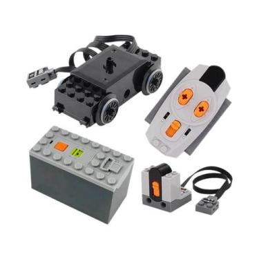 Imagem de Kit De Motor Para Trem Com Receptor IR E Caixa De Bateria Para Projeto