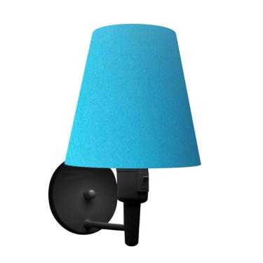 Imagem de Lustre Pendente Quadrado Vivare Md-4075 Cúpula Em Tecido 30/50x50cm - Bivolt Preto-azul-turquesa 110v/220v