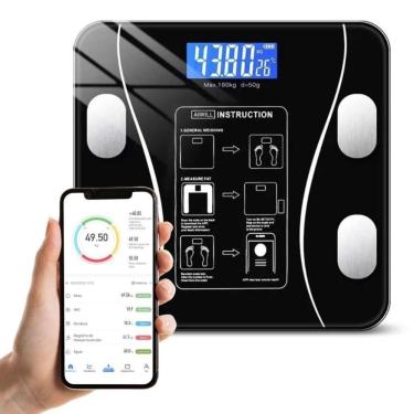 Imagem de Balança Digital Medidora Corporal Bioimpedância Até 180kg
