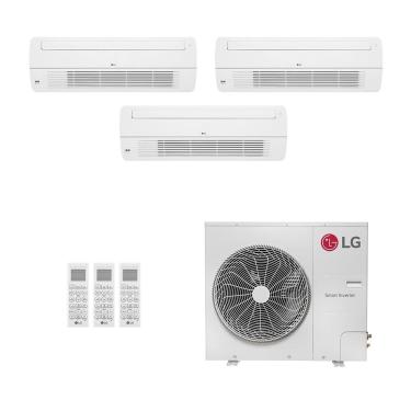 Imagem de Ar-Condicionado Multi Split Inverter LG 52.000 (1x Evap Cassete 1 Via 9.000 + 2x Evap Cassete 1 Via 12.000) Só Frio 220V								