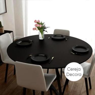 Imagem de Capa Toalha de Mesa Redonda Estilo EIFFEL com Elástico VEST FÁCIL Para