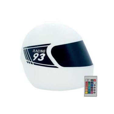 Imagem de Luminária Capacete com Controle Remoto Racing - Decorfun, Bivolt